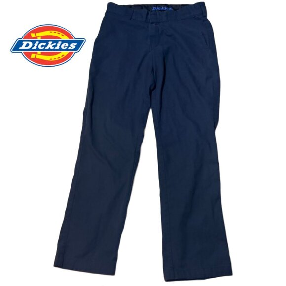 Dickies FLEX Slim Taper Work Pants Navy 32x32 Workwear Streetwear - Picture 2 of 12